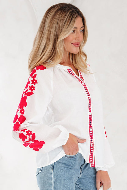 Karibella Sleeve Casual Shirt Long Sleeve Top - Hello Beautiful BoutiqueBlouses & ShirtsThreaded Pear