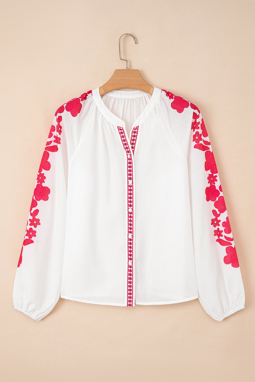 Karibella Sleeve Casual Shirt Long Sleeve Top - Hello Beautiful BoutiqueBlouses & ShirtsThreaded Pear