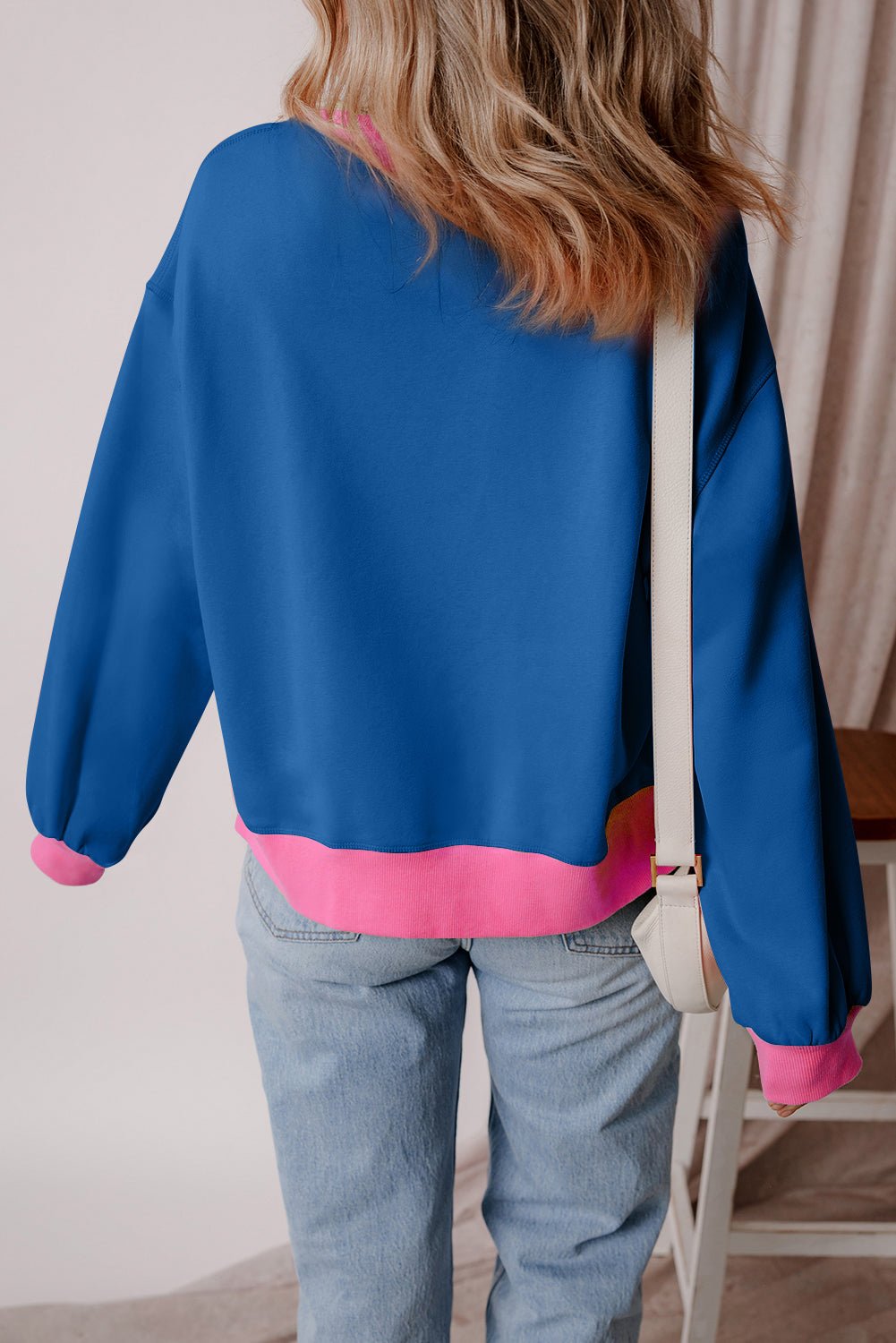 Karilia Colorblock Bubble Sleeve Sweatshirt - Hello Beautiful BoutiqueSweatshirts & HoodiesThreaded Pear
