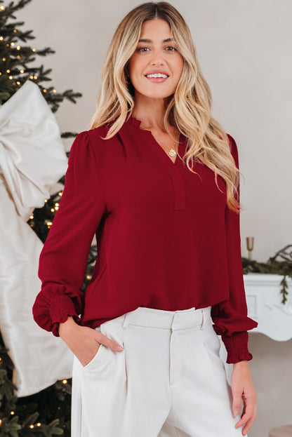 Karimya Long Sleeve Blouse Long Sleeve Top - Hello Beautiful BoutiqueBlouses & ShirtsThreaded Pear