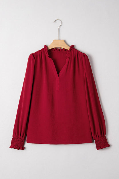 Karimya Long Sleeve Blouse Long Sleeve Top - Hello Beautiful BoutiqueBlouses & ShirtsThreaded Pear