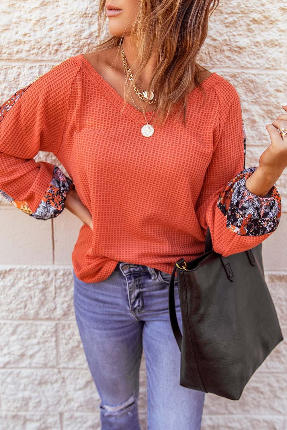 Karina Eyelet thermal Knit Top - Hello Beautiful BoutiqueLong Sleeve TopsThreaded Pear
