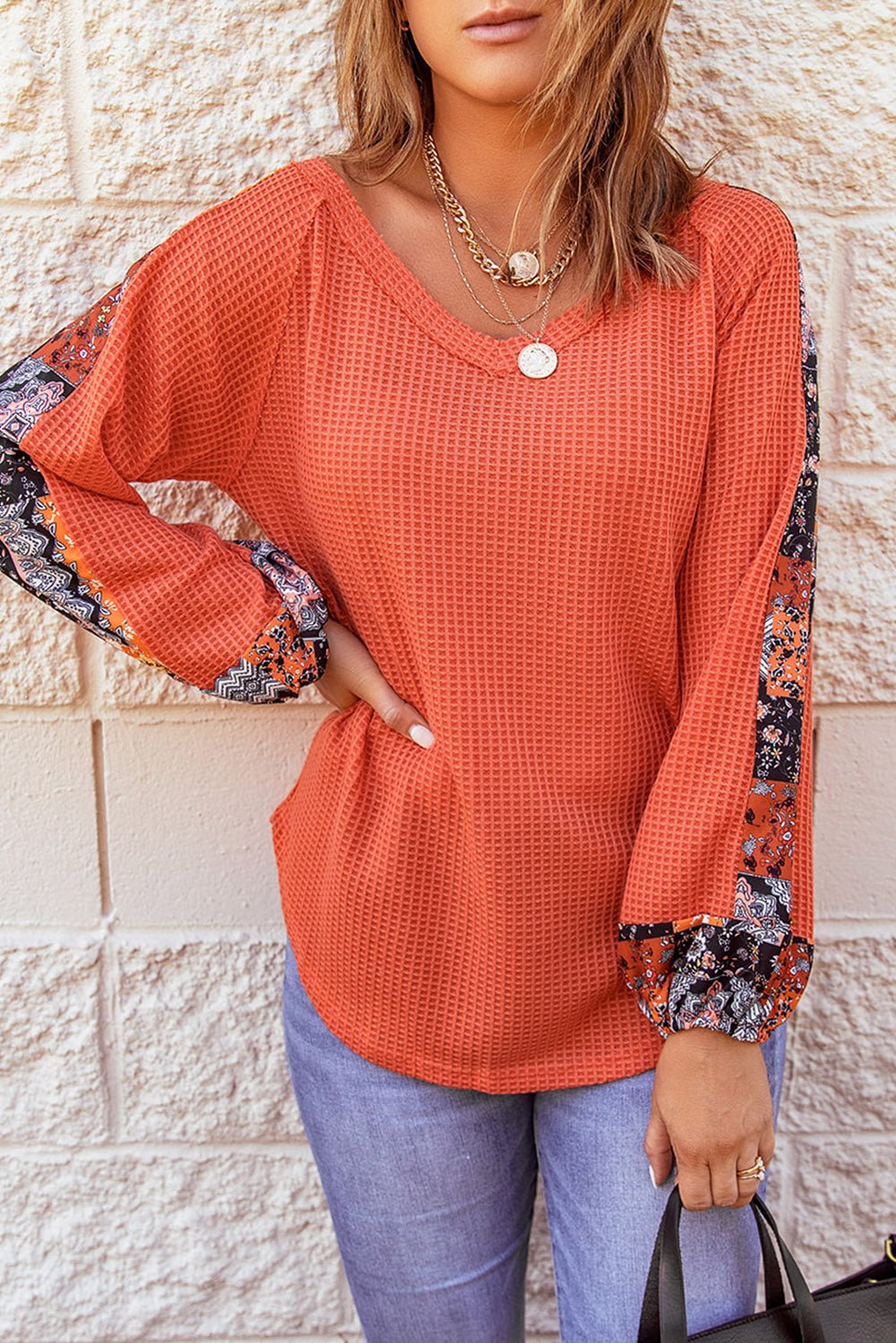 Karina Eyelet thermal Knit Top - Hello Beautiful BoutiqueLong Sleeve TopsThreaded Pear
