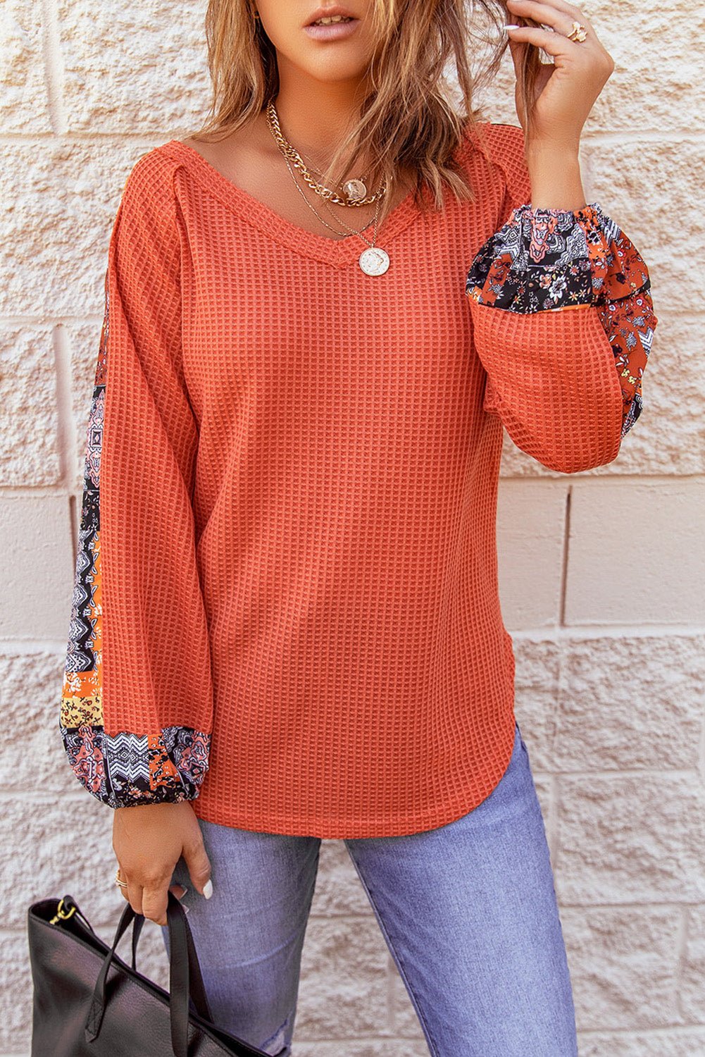 Karina Eyelet thermal Knit Top - Hello Beautiful BoutiqueLong Sleeve TopsThreaded Pear