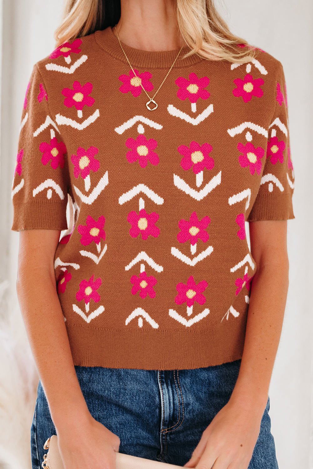 Karla Short Puff Sleeve Sweater - Hello Beautiful Boutique15% OFFThreaded Pear