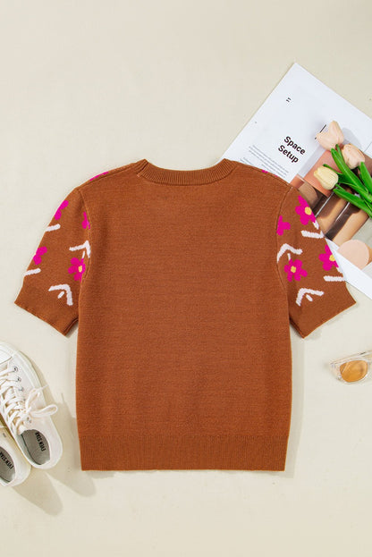 Karla Short Puff Sleeve Sweater - Hello Beautiful Boutique15% OFFThreaded Pear