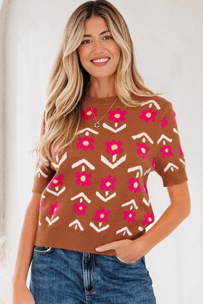 Karla Short Puff Sleeve Sweater - Hello Beautiful Boutique15% OFFThreaded Pear