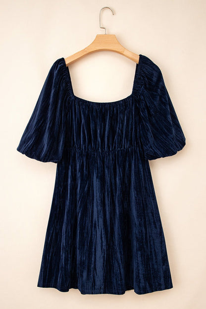 Kataleya Short Puff Sleeve PLUS Dress - Hello Beautiful BoutiquePlus Size Midi DressesThreaded Pear