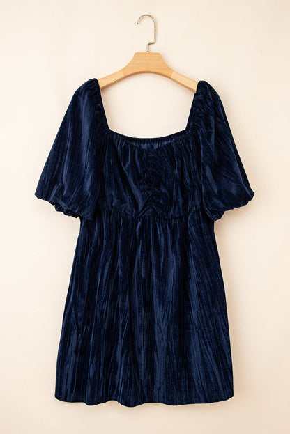 Kataleya Short Puff Sleeve PLUS Dress - Hello Beautiful BoutiquePlus Size Midi DressesThreaded Pear