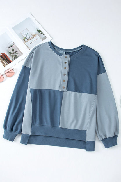 Katherine High Low Oversize Sweatshirt - Hello Beautiful BoutiqueSweatshirts & HoodiesThreaded Pear