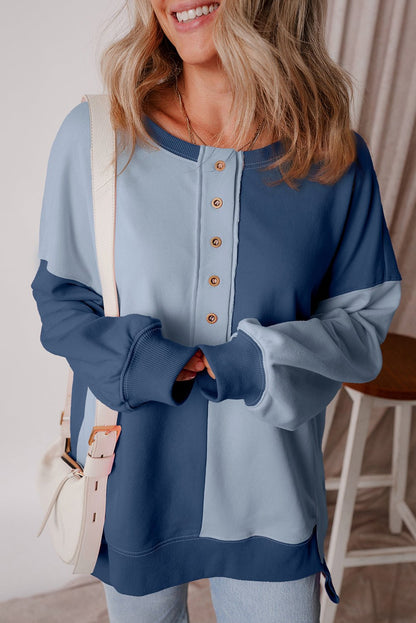 Katherine High Low Oversize Sweatshirt - Hello Beautiful BoutiqueSweatshirts & HoodiesThreaded Pear
