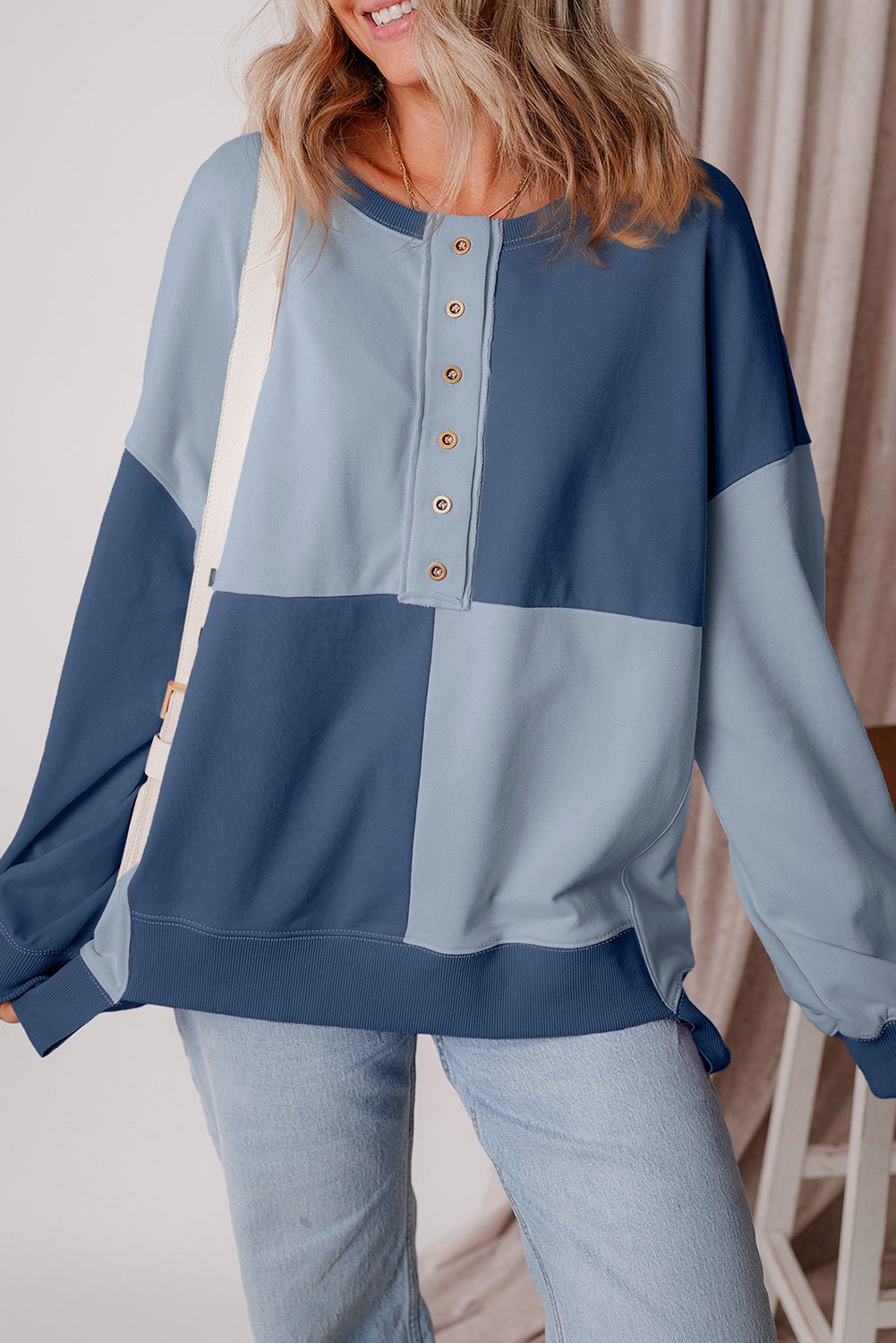 Katherine High Low Oversize Sweatshirt - Hello Beautiful BoutiqueSweatshirts & HoodiesThreaded Pear