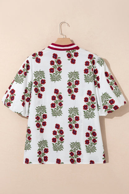 Katherine Short Sleeve Cotton PLUS Blouse - Hello Beautiful BoutiquePlus Size Blouses & ShirtsThreaded Pear