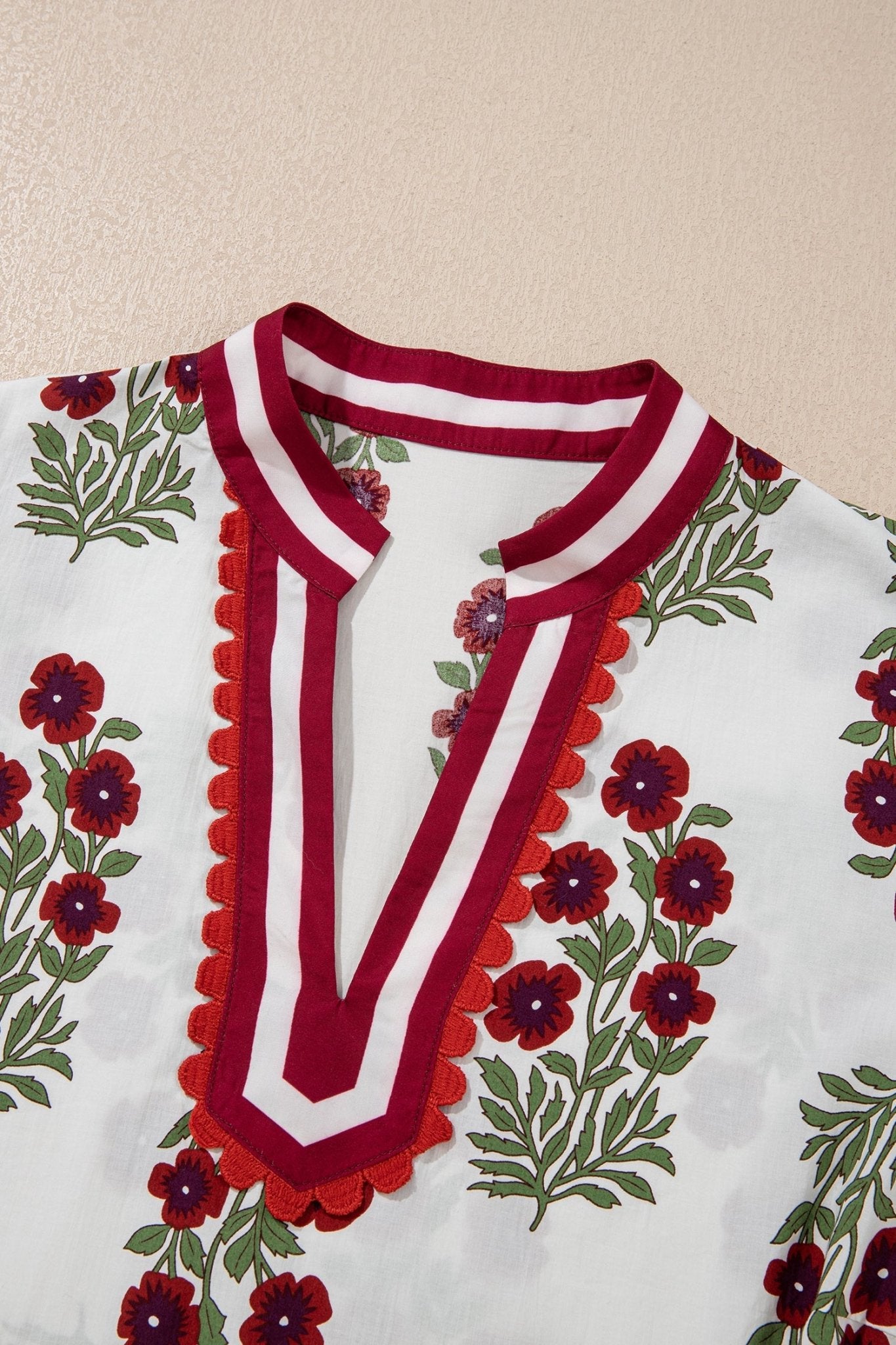 Katherine Short Sleeve Cotton PLUS Blouse - Hello Beautiful BoutiquePlus Size Blouses & ShirtsThreaded Pear