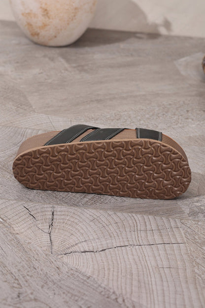 Kathryn Band Retro Platform Slippers - Hello Beautiful BoutiqueSlippersThreaded Pear