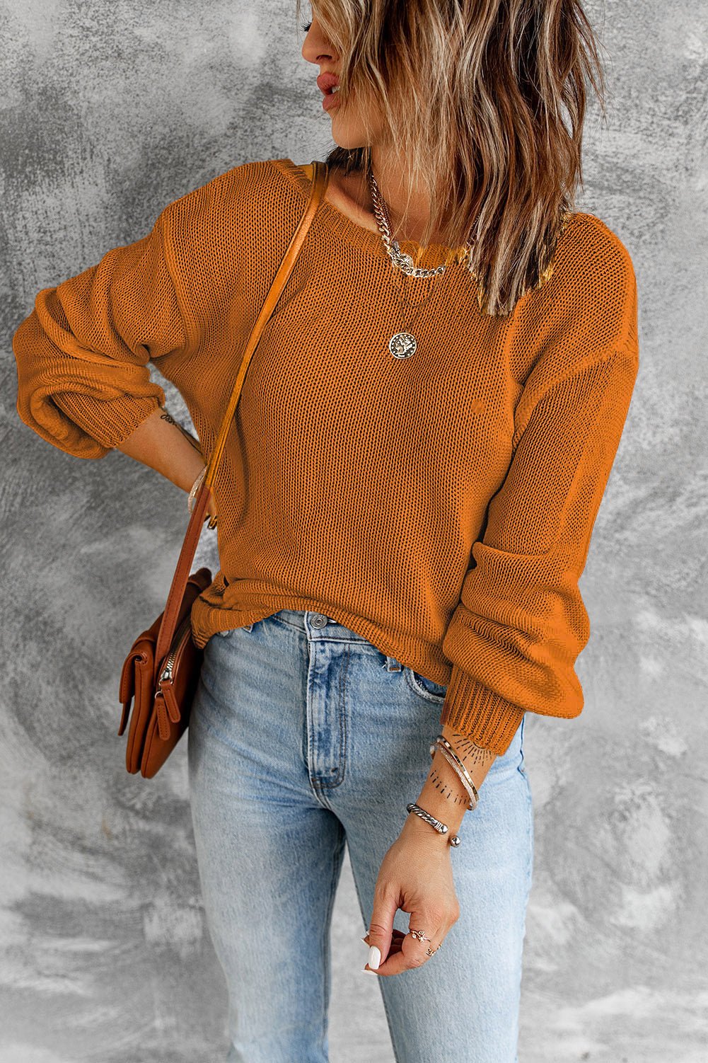 Katie Back Cut Out Sweater - Hello Beautiful BoutiqueSweatersThreaded Pear