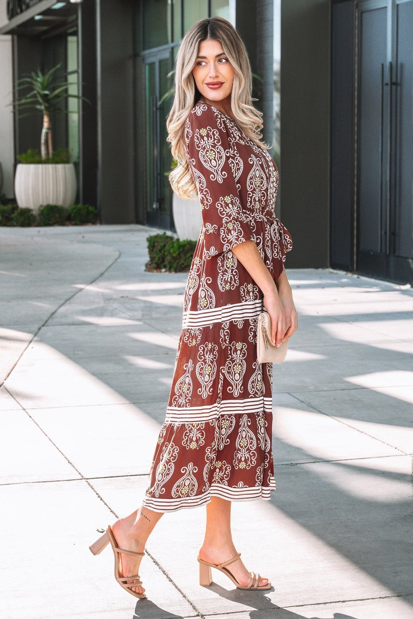 Katie Trim Tiered Maxi Dress - Hello Beautiful BoutiqueMaxi DressesThreaded Pear