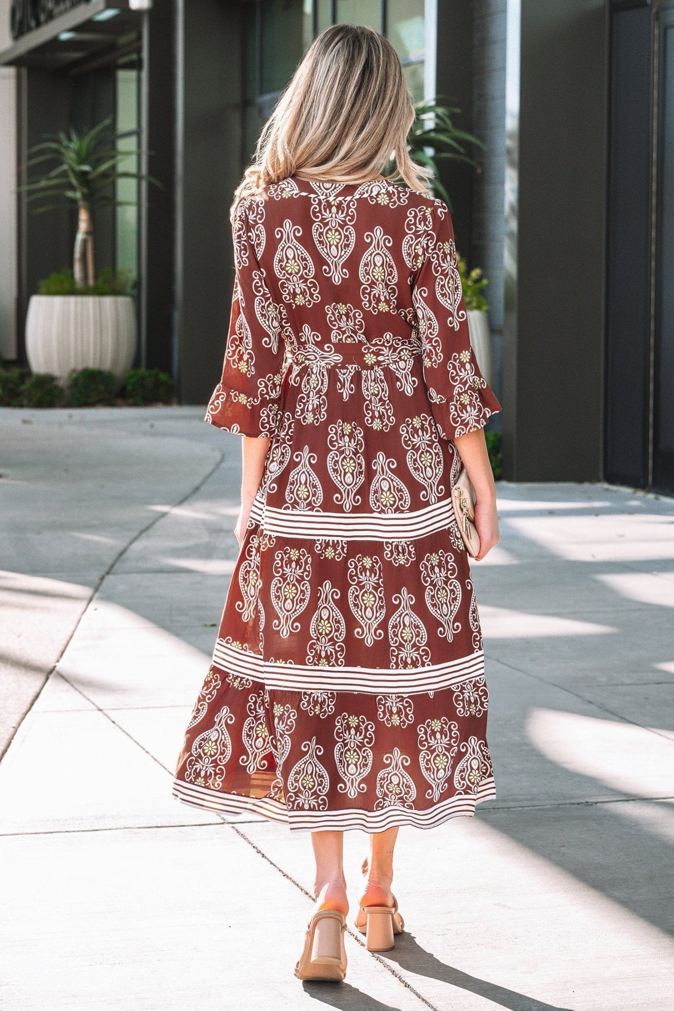 Katie Trim Tiered Maxi Dress - Hello Beautiful BoutiqueMaxi DressesThreaded Pear