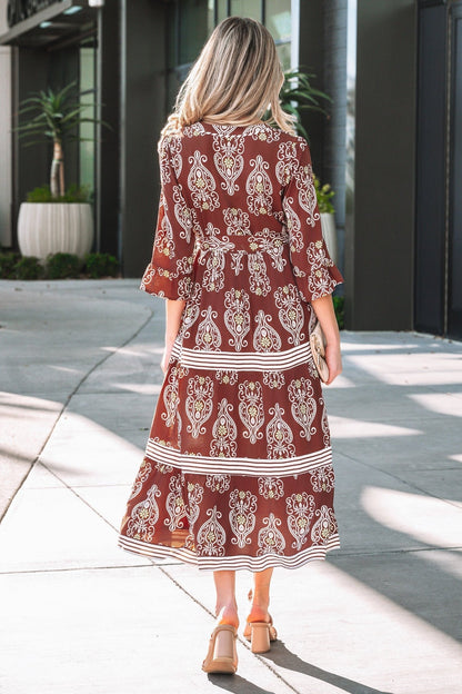 Katie Trim Tiered Maxi Dress - Hello Beautiful BoutiqueMaxi DressesThreaded Pear