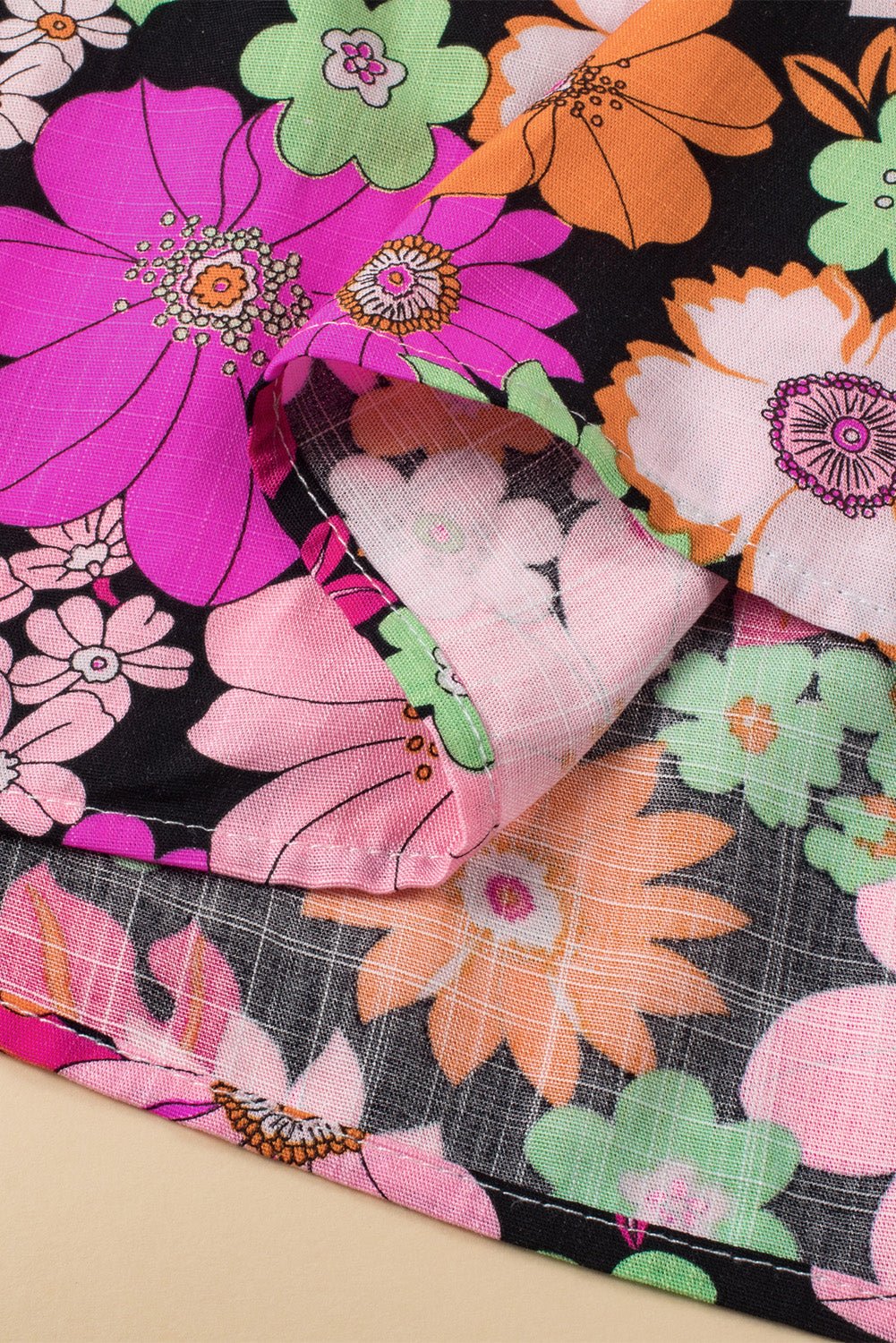 Kayla Floral Mixed Print Blouse - Hello Beautiful BoutiqueBlouses & ShirtsThreaded Pear