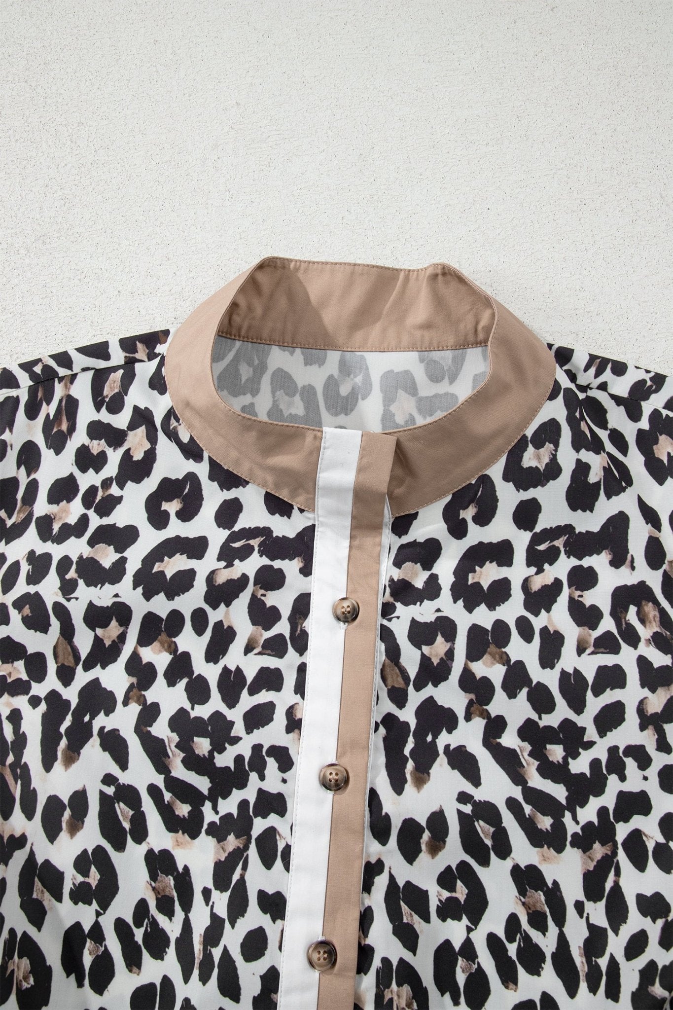 Kayleigh Print Contrast Trim Long Sleeve PLUS Top - Hello Beautiful BoutiquePlus Size Long Sleeve TopsThreaded Pear