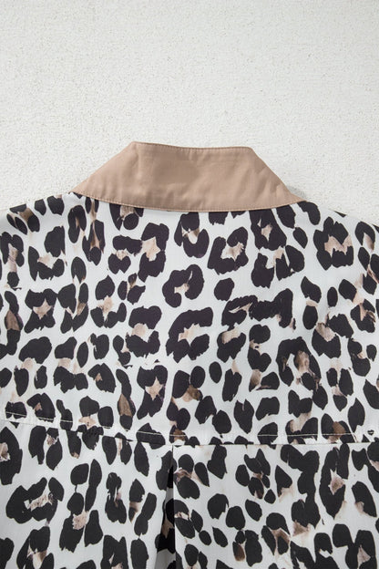 Kayleigh Print Contrast Trim Long Sleeve PLUS Top - Hello Beautiful BoutiquePlus Size Long Sleeve TopsThreaded Pear