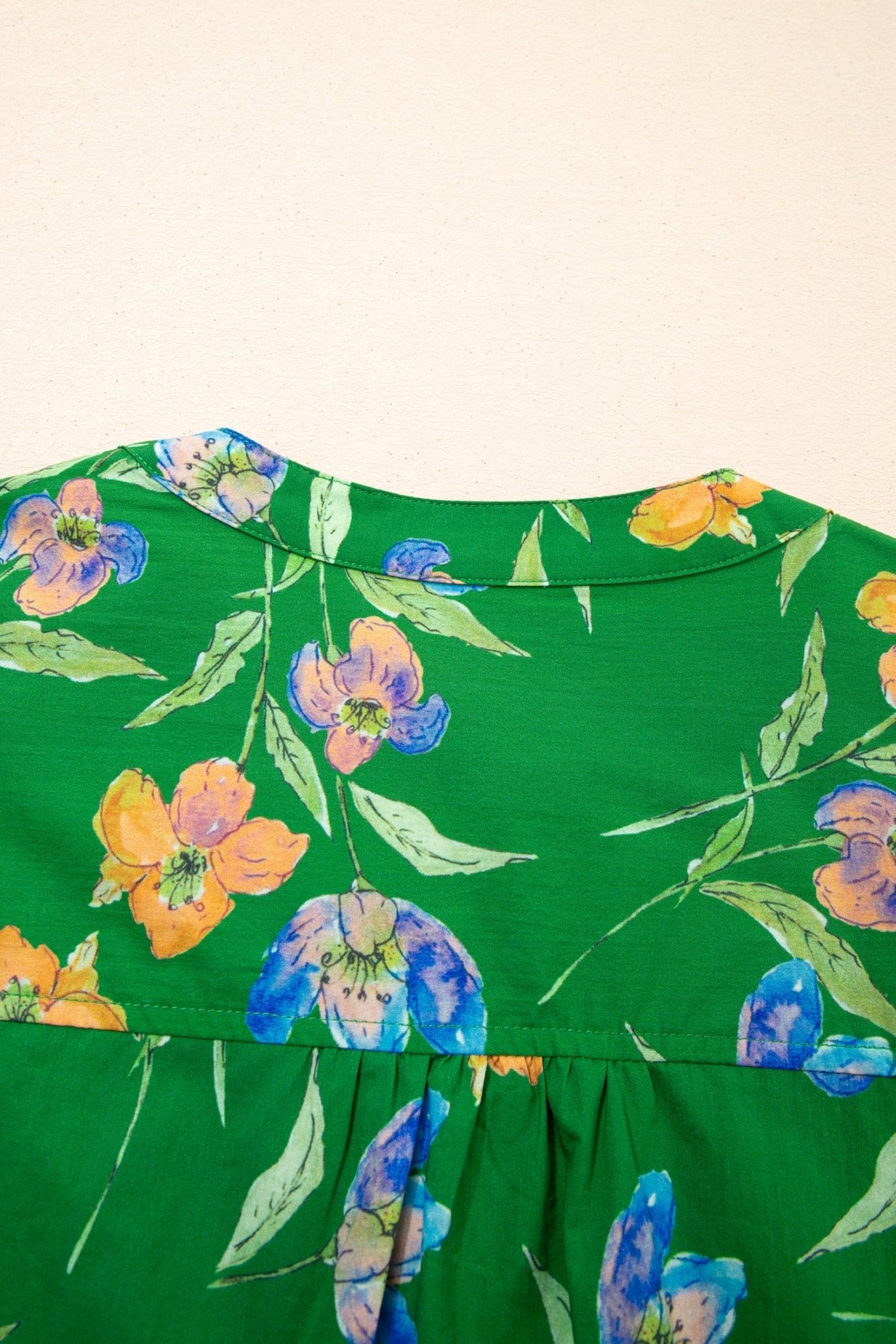 Keilani Short Sleeve Floral PLUS Top - Hello Beautiful BoutiquePlus Size Blouses & ShirtsThreaded Pear