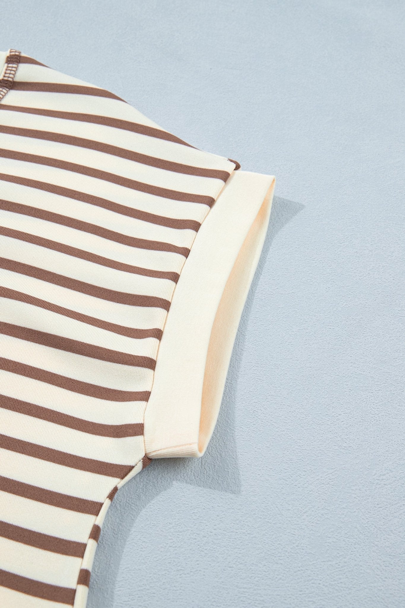 Keira Stripe Half T Shirt - Hello Beautiful BoutiqueTops & TeesThreaded Pear