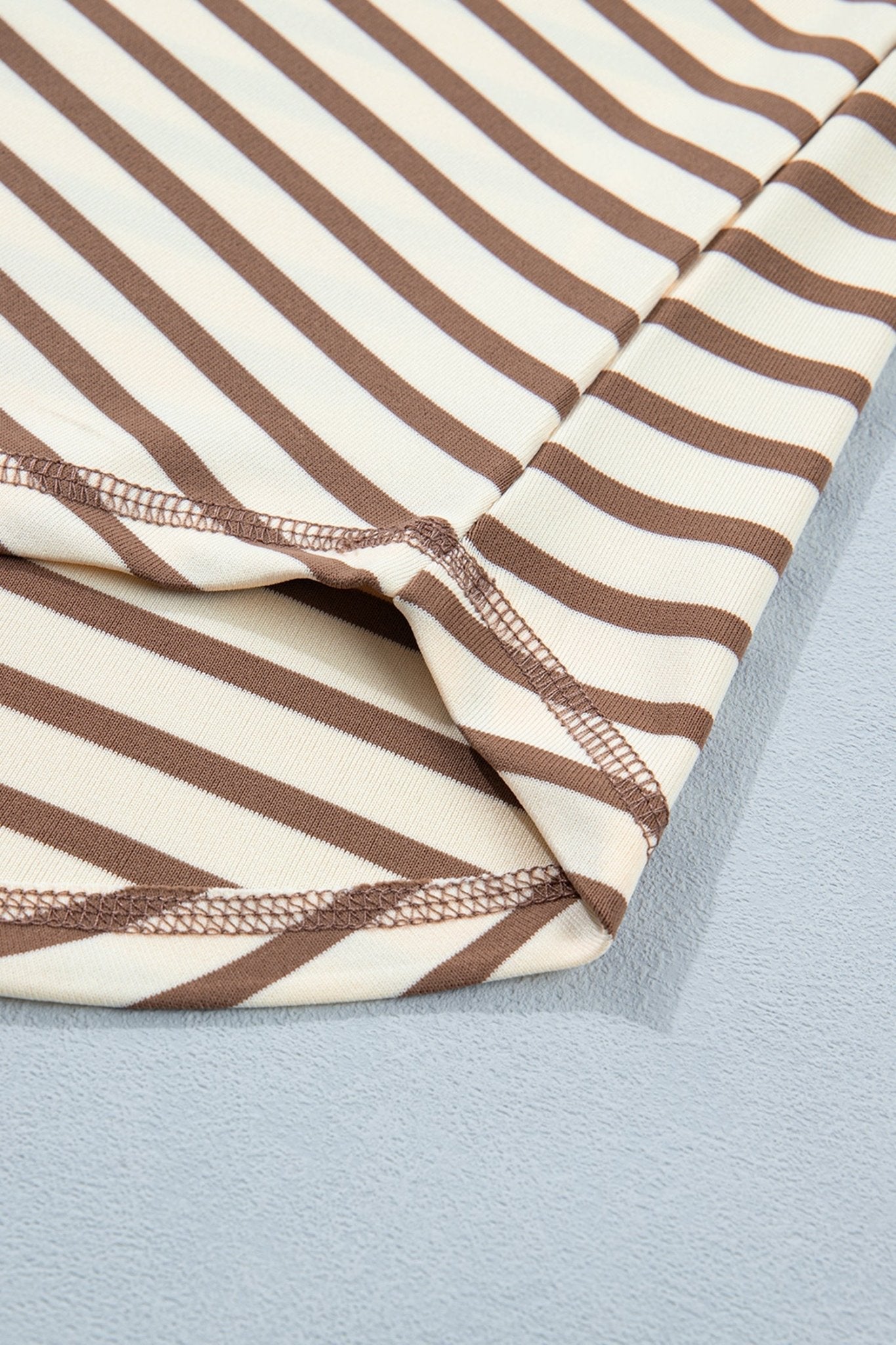 Keira Stripe Half T Shirt - Hello Beautiful BoutiqueTops & TeesThreaded Pear