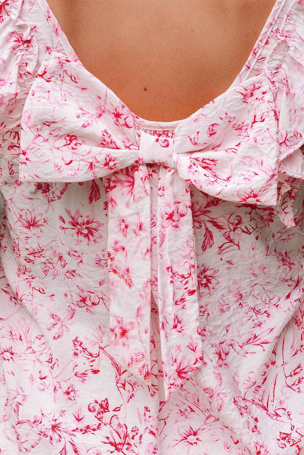 Kelly Bow Back Square Blouse - Hello Beautiful BoutiqueBlouses & ShirtsThreaded Pear