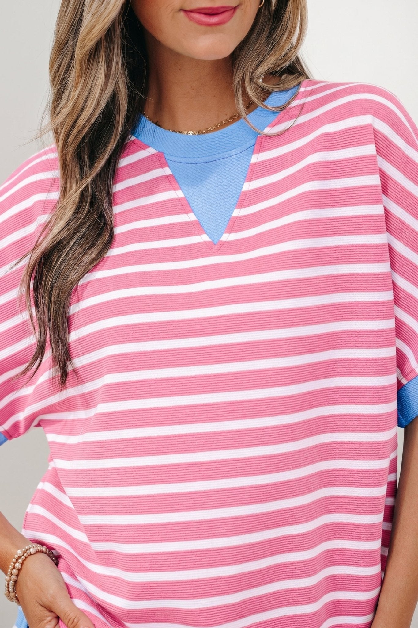 Kelly Loose Short Sleeve Top - Hello Beautiful BoutiqueTops & TeesThreaded Pear