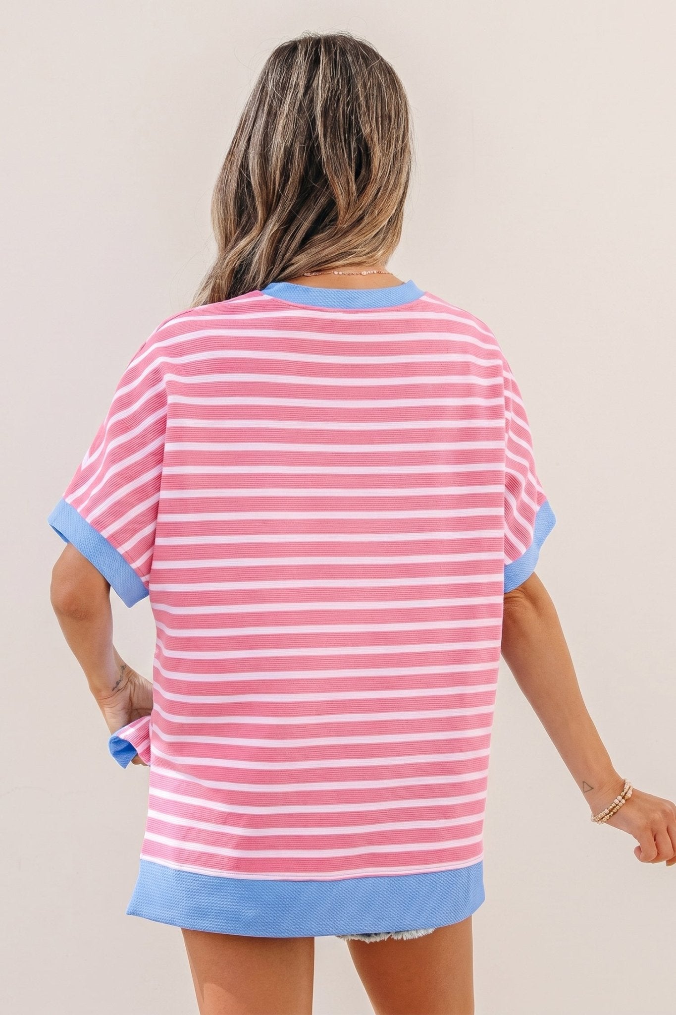 Kelly Loose Short Sleeve Top - Hello Beautiful BoutiqueTops & TeesThreaded Pear