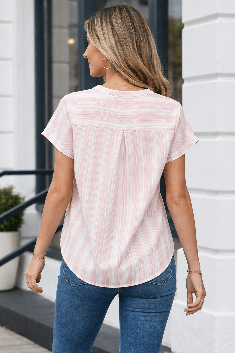 Kelly Short Sleeve Casual Blouse - Hello Beautiful BoutiqueBlouses & ShirtsThreaded Pear