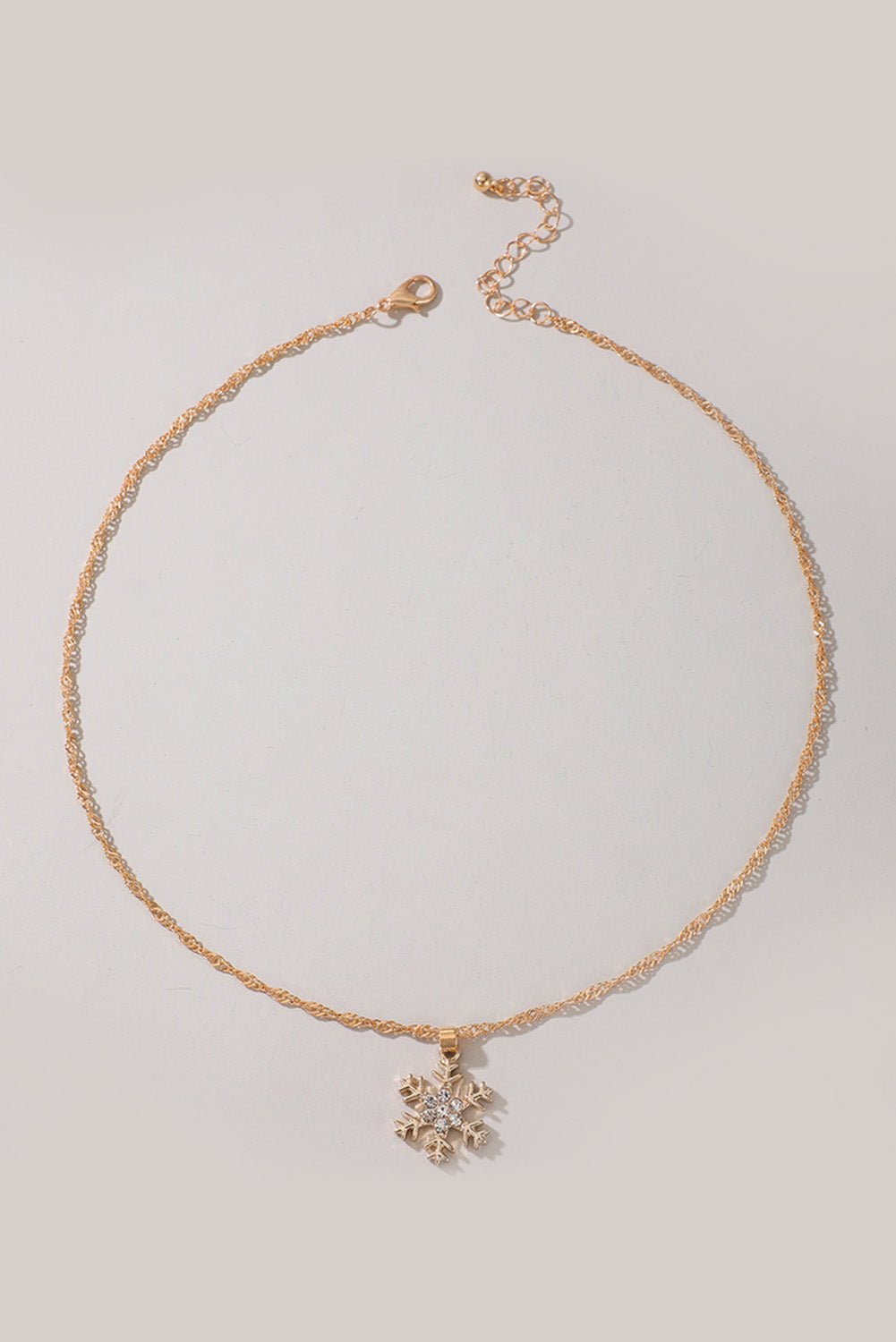 Kelsey Snowflake Christmas Fashion Necklace - Hello Beautiful BoutiqueJewelryThreaded Pear