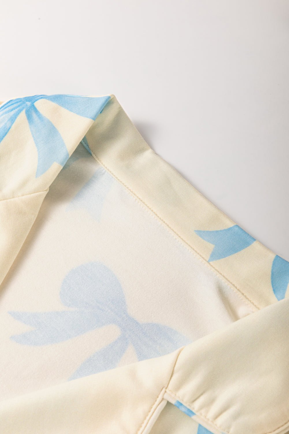 Kenna Printed Short Sleeve Shirt - Hello Beautiful BoutiqueSleepwearThreaded Pear