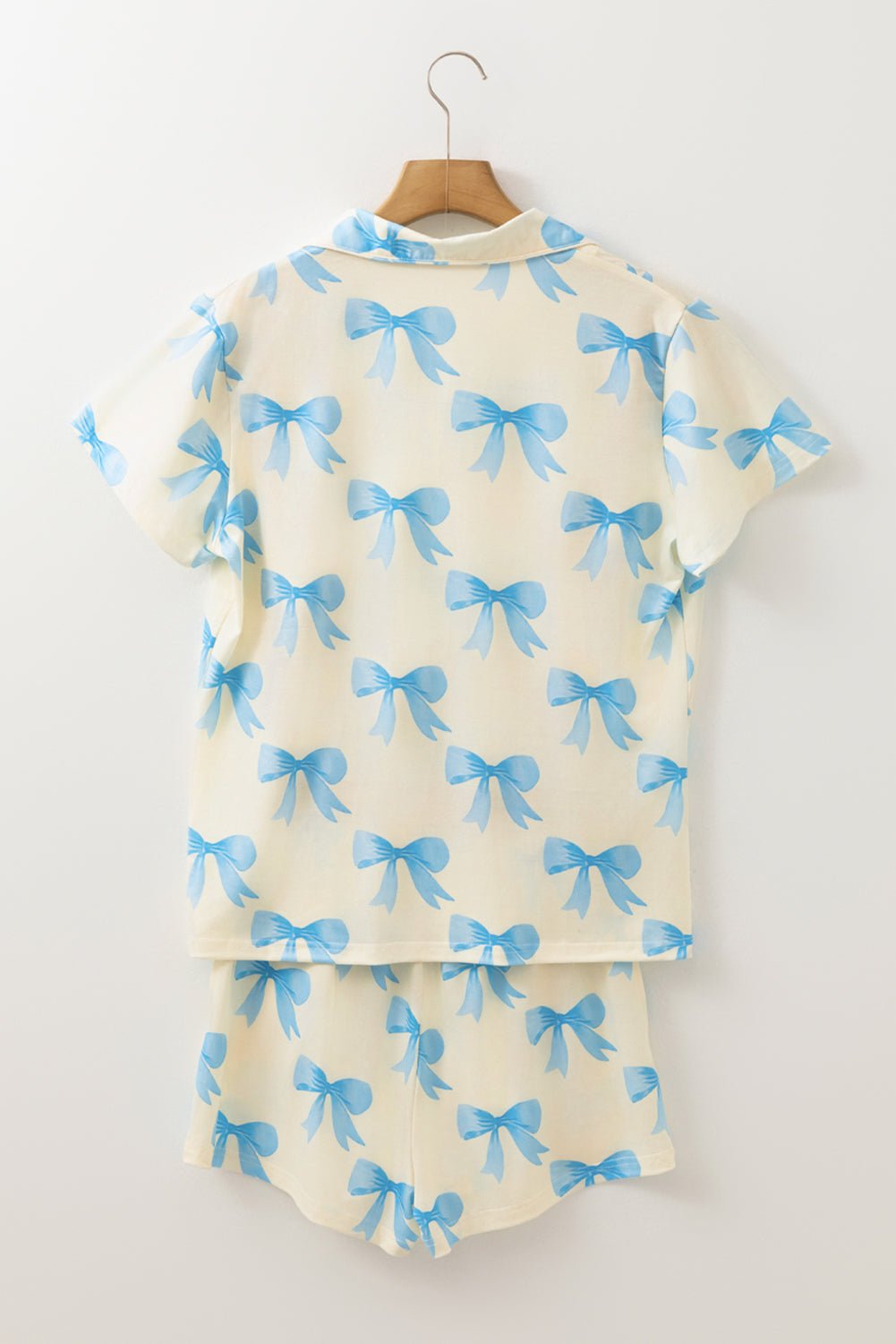 Kenna Printed Short Sleeve Shirt - Hello Beautiful BoutiqueSleepwearThreaded Pear