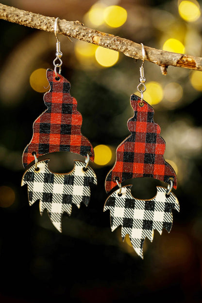 Kensley Print Christmas Dangle Earrings - Hello Beautiful BoutiqueJewelryThreaded Pear