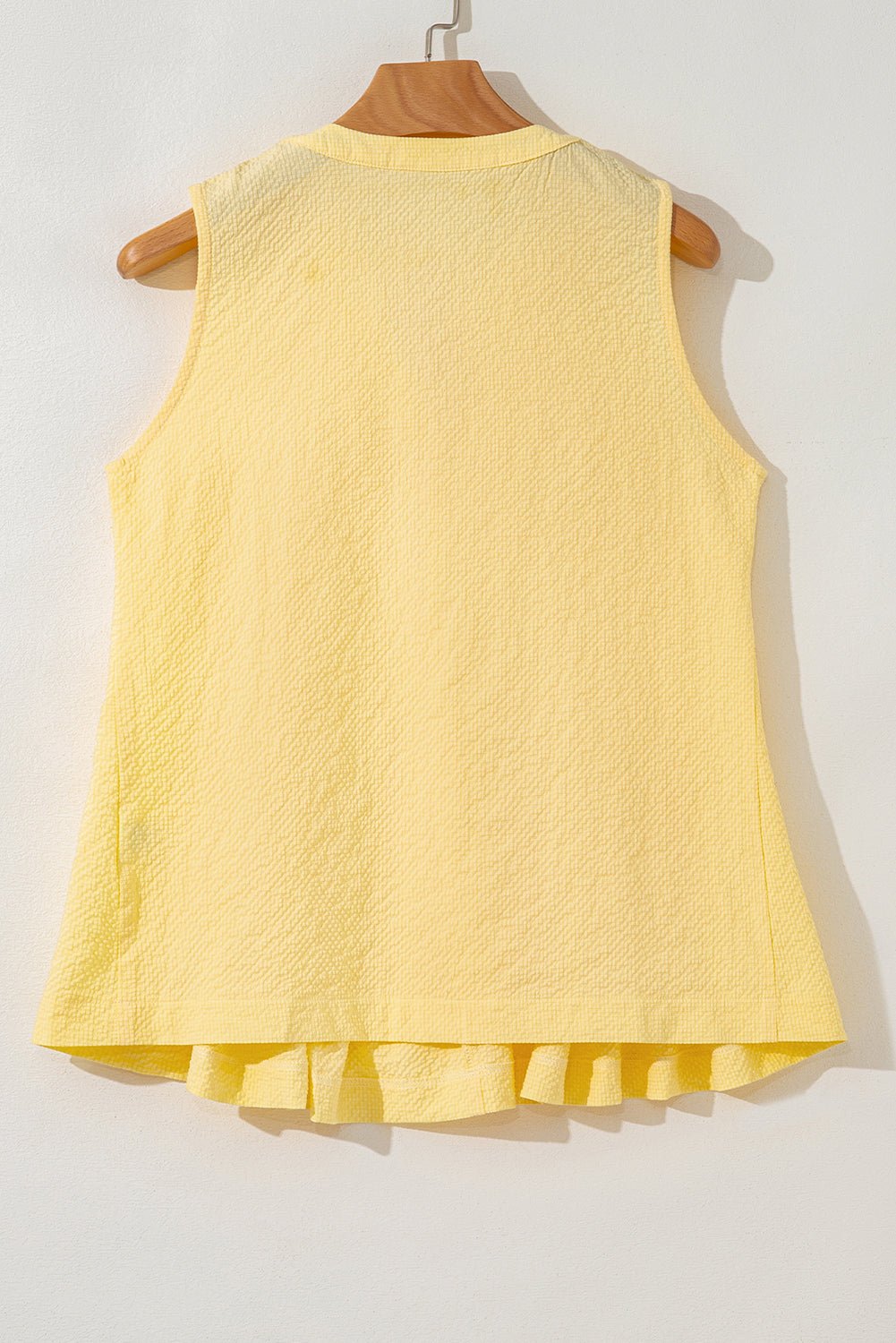 Kenzie Notched Pleated Tank Top - Hello Beautiful BoutiqueTank TopsThreaded Pear