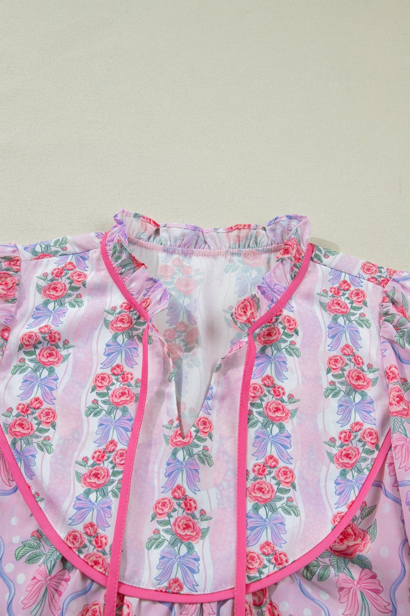 Keyla Ruffled Short Sleeve Blouse - Hello Beautiful BoutiqueBlouses & ShirtsThreaded Pear