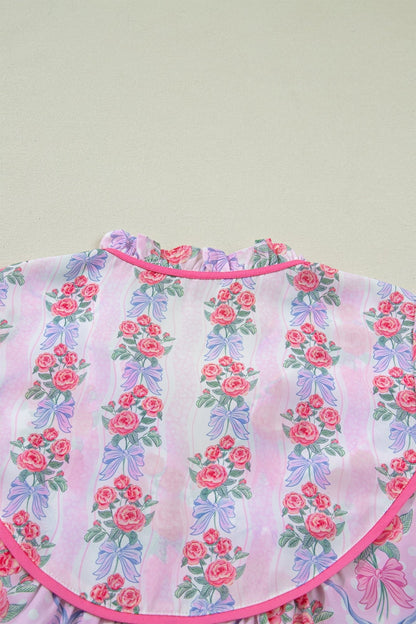 Keyla Ruffled Short Sleeve Blouse - Hello Beautiful BoutiqueBlouses & ShirtsThreaded Pear