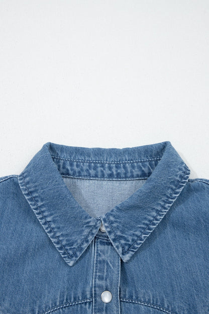 Keyla Ruffled Short Sleeve Shirt - Hello Beautiful BoutiqueBlouses & ShirtsThreaded Pear