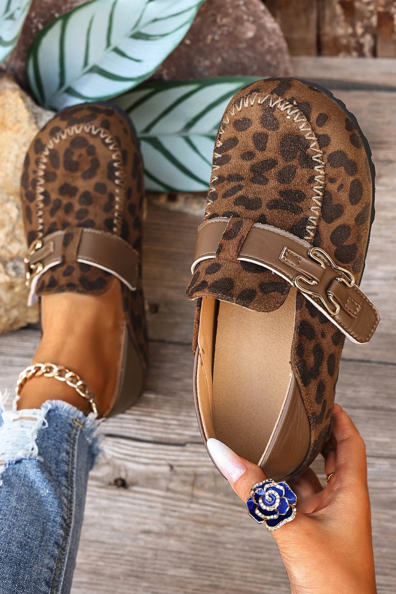 Keziah Buckle Slip On Shoes - Hello Beautiful BoutiqueWomens ShoesThreaded Pear
