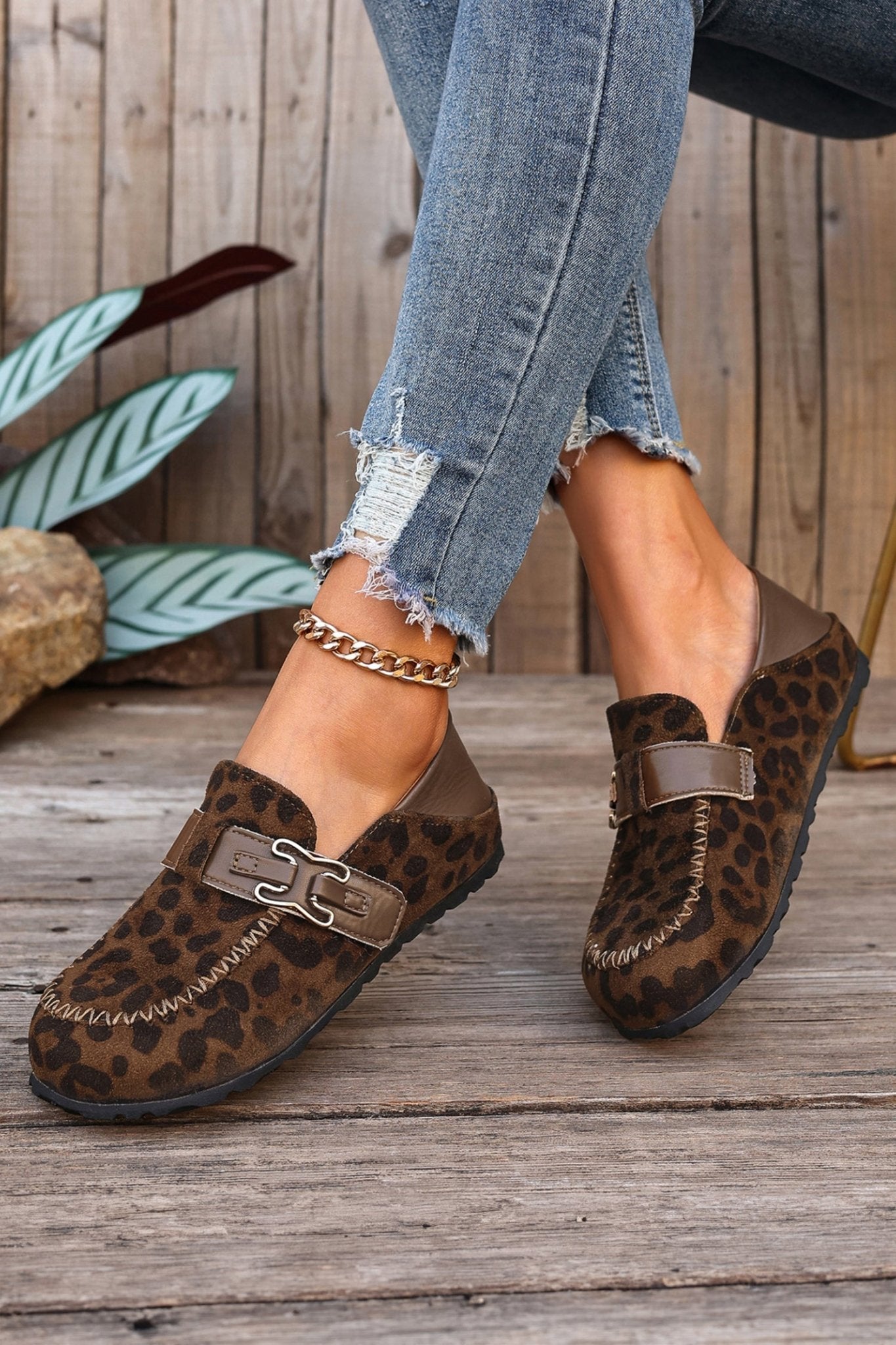 Keziah Buckle Slip On Shoes - Hello Beautiful BoutiqueWomens ShoesThreaded Pear