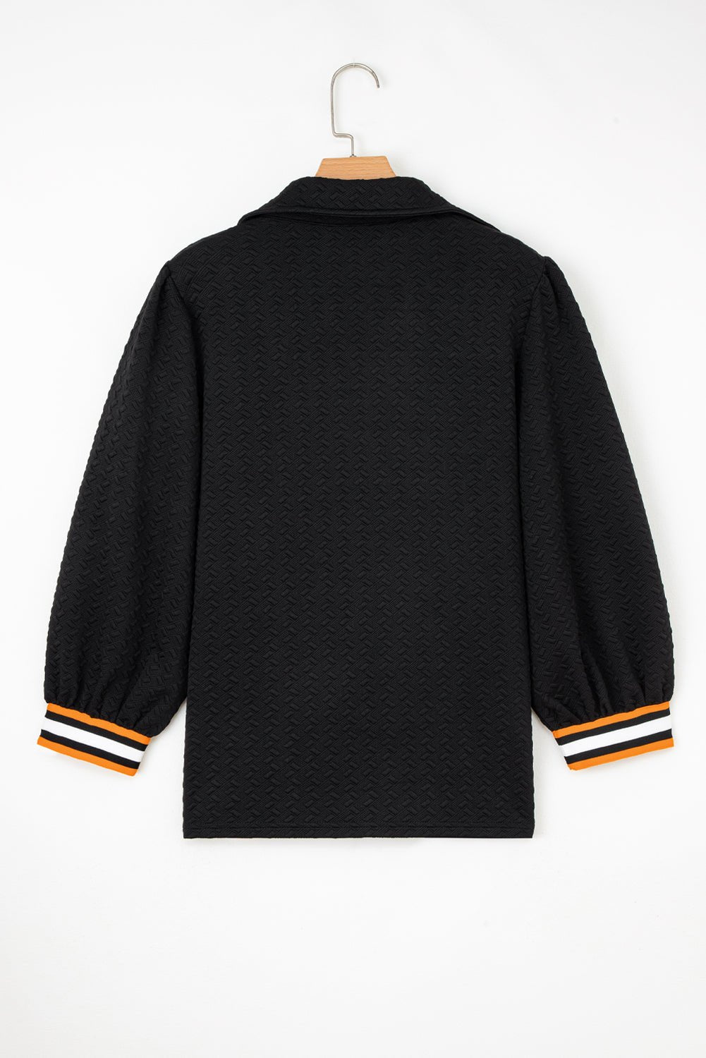 Keziah Patchwork Polo Collar Pullover - Hello Beautiful BoutiqueSweatshirts & HoodiesThreaded Pear