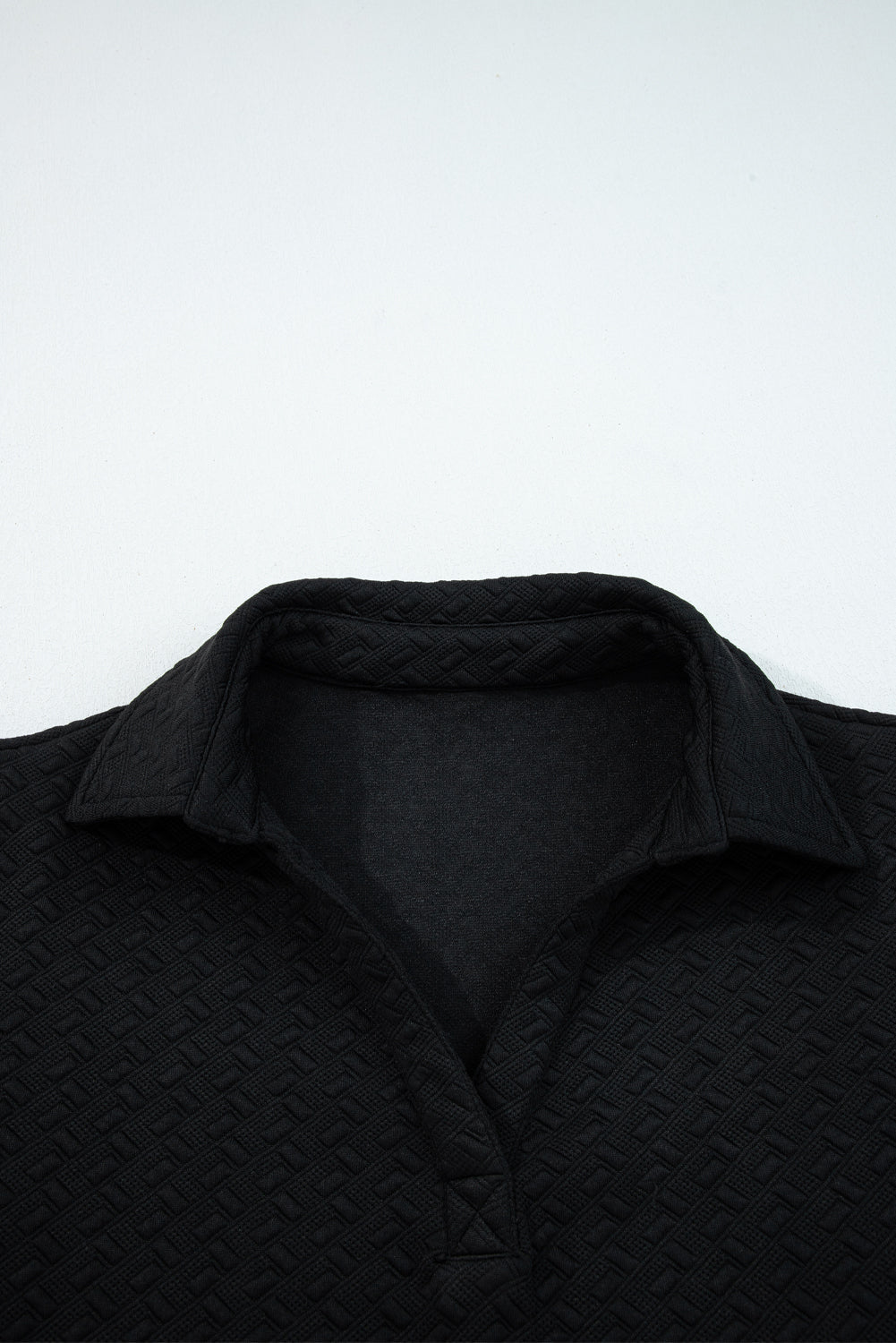 Keziah Patchwork Polo Collar Pullover - Hello Beautiful BoutiqueSweatshirts & HoodiesThreaded Pear
