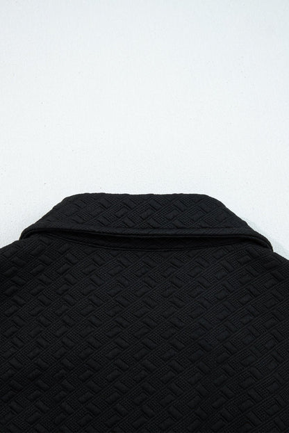 Keziah Patchwork Polo Collar Pullover - Hello Beautiful BoutiqueSweatshirts & HoodiesThreaded Pear
