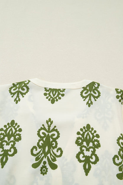 Keziah Puffy Half Sleeve Shirt - Hello Beautiful BoutiqueBlouses & ShirtsThreaded Pear