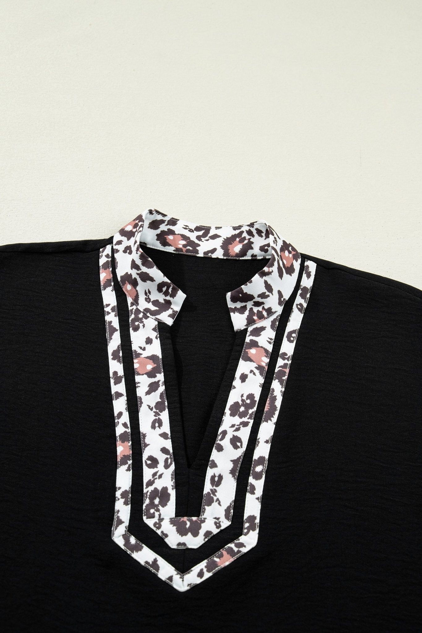 Keziah Sleeve Patchwork Trim Blouse - Hello Beautiful BoutiqueBlouses & ShirtsThreaded Pear