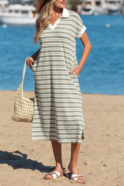 Khalani Short Sleeve T Shirt - Hello Beautiful BoutiqueMidi DressesThreaded Pear