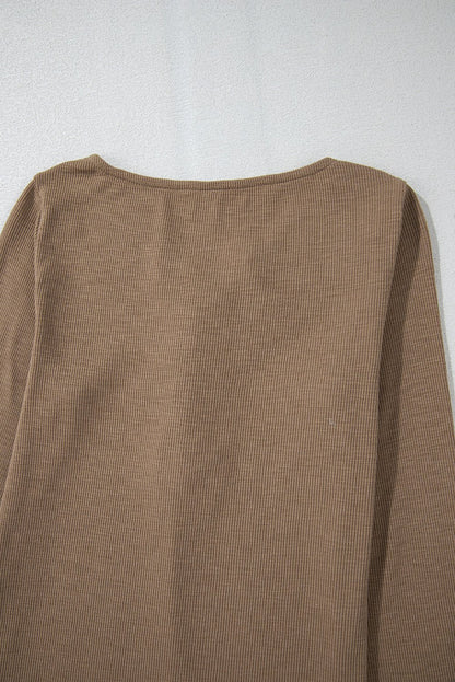 Khaleesi anglaise Broider Ribbed Long Sleeve Top - Hello Beautiful BoutiqueLong Sleeve TopsThreaded Pear